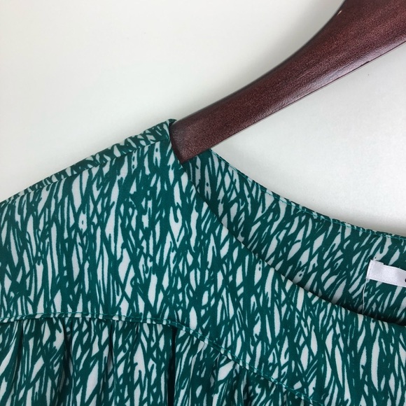 Collective Concepts Green Print Tunic Dress - Picture 6 of 8